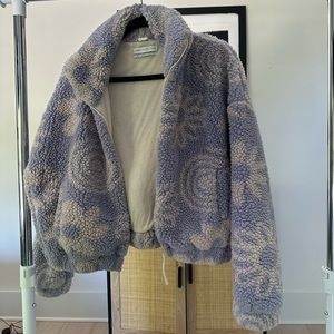 Urban Outfitters Lavender Sherpa Jacket